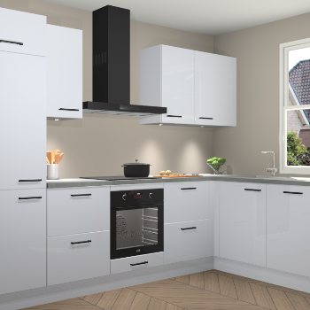 Sneeuwwitte hoogglans keuken Geneve 110367