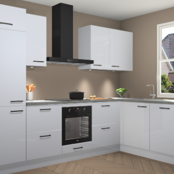 Sneeuwwitte hoogglans keuken Geneve 110368