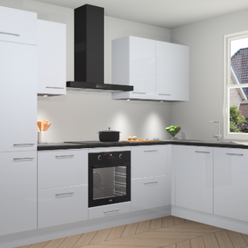 Sneeuwwitte hoogglans keuken Geneve 110379