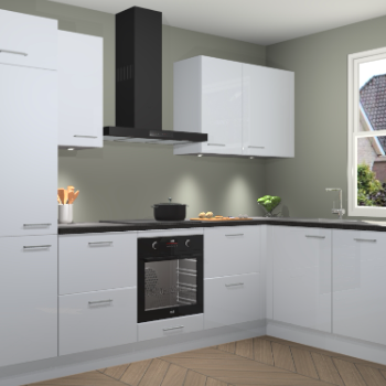 Sneeuwwitte hoogglans keuken Geneve 110380