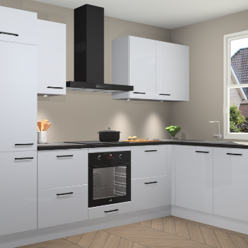 Sneeuwwitte hoogglans keuken Geneve 110383