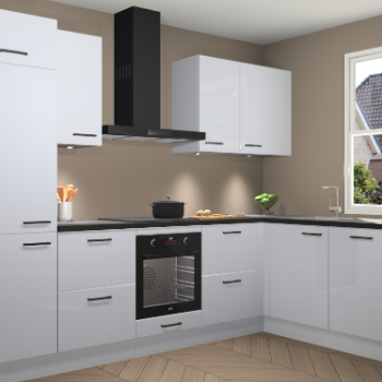 Sneeuwwitte hoogglans keuken Geneve 110384