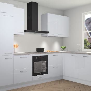 Sneeuwwitte hoogglans keuken Geneve 110420