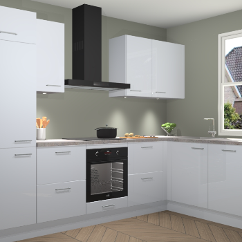 Sneeuwwitte hoogglans keuken Geneve 110470