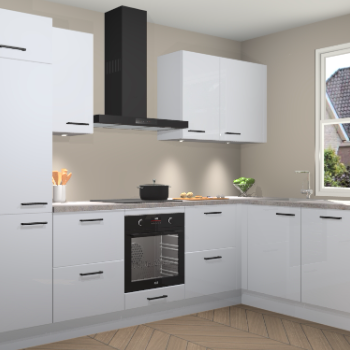Sneeuwwitte hoogglans keuken Geneve 110472