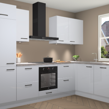 Sneeuwwitte hoogglans keuken Geneve 110473