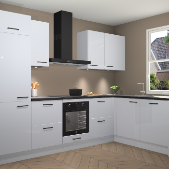 Sneeuwwitte hoogglans keuken Geneve 110486