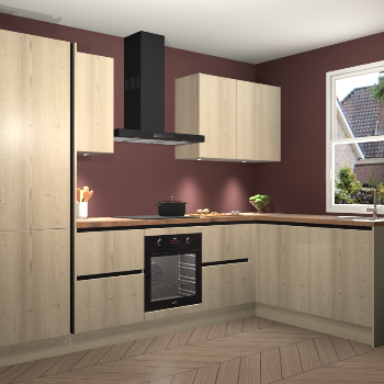 Vuren greeploze keuken Bazel 111524