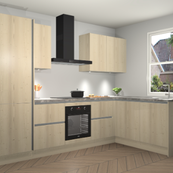 Vuren greeploze keuken Bazel 111551