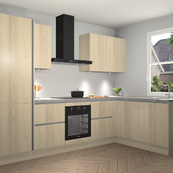 Vuren greeploze keuken Bazel 111566