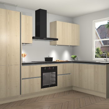 Vuren greeploze keuken Bazel 111583