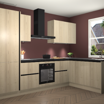 Vuren greeploze keuken Bazel 111586