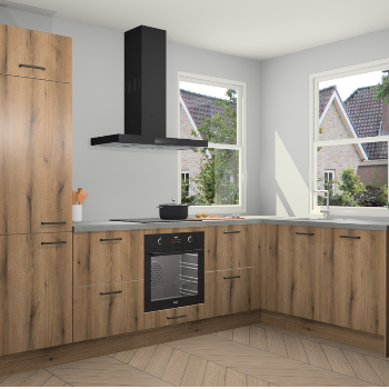 Goud Eiken keuken Salzburg 111307