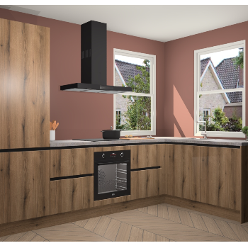 Goud Eiken greeploze keuken Salzburg 111316