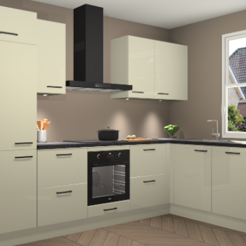 Magnolia hoogglans keuken Geneve 111270