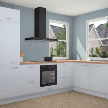 Sneeuwwitte hoogglans keuken Salzburg 111346