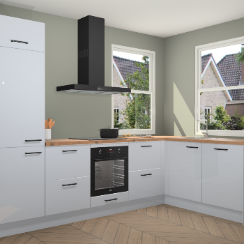 Sneeuwwitte hoogglans keuken Salzburg 111370