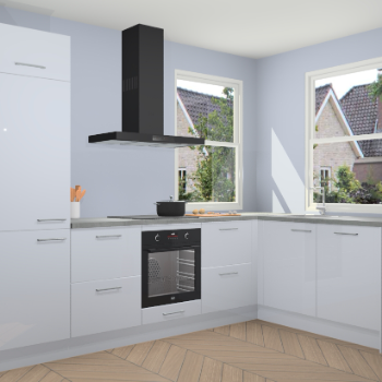 Sneeuwwitte hoogglans keuken Salzburg 111453