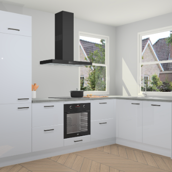 Sneeuwwitte hoogglans keuken Salzburg 111473