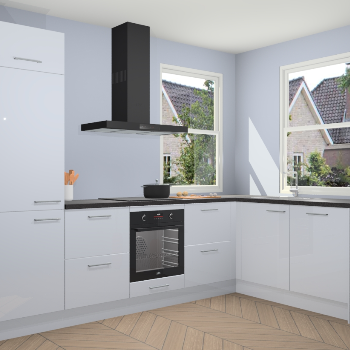 Sneeuwwitte hoogglans keuken Salzburg 111454