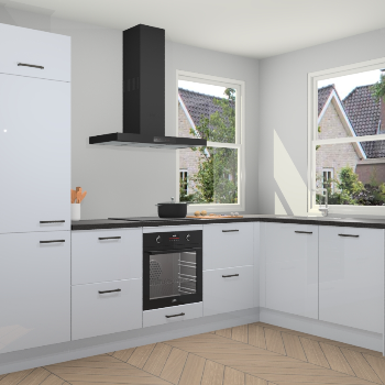 Sneeuwwitte hoogglans keuken Salzburg 111474