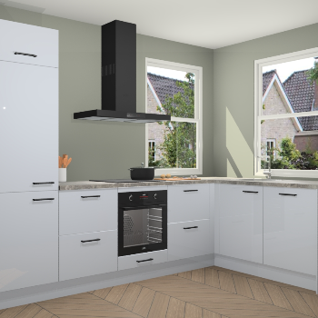 Sneeuwwitte hoogglans keuken Salzburg 111470