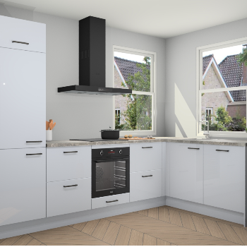 Sneeuwwitte hoogglans keuken Salzburg 111475