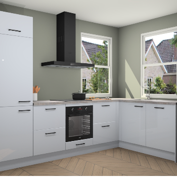 Sneeuwwitte hoogglans keuken Salzburg 111471