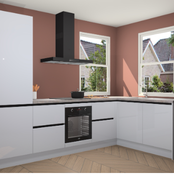 Sneeuwwitte hoogglans greeploze keuken Salzburg 111481