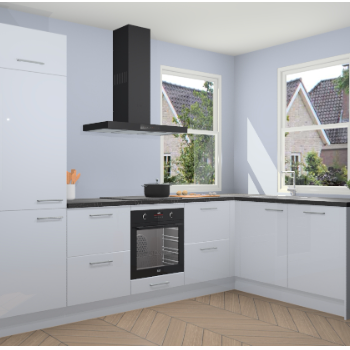 Sneeuwwitte hoogglans keuken Salzburg 111457