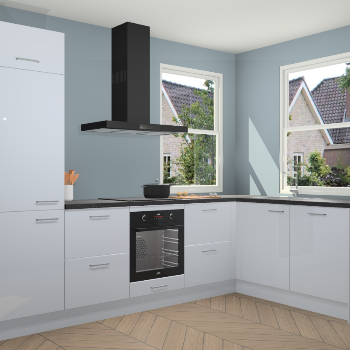 Sneeuwwitte hoogglans keuken Salzburg 111462