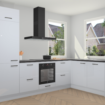 Sneeuwwitte hoogglans keuken Salzburg 111477