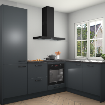 Onyxgrijze keuken Linz 111718