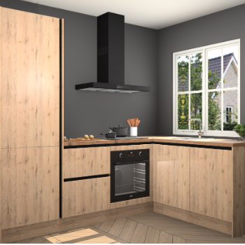 Madera Natuur greeploze keuken Linz 111726