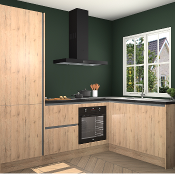 Madera Natuur greeploze keuken Linz 111843