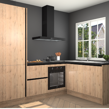 Madera Natuur greeploze keuken Linz 111864