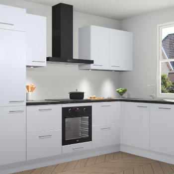 Sneeuwwitte greeploze keuken Geneve 111391