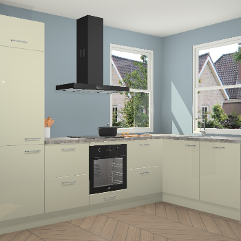 Magnolia hoogglans keuken Salzburg 111776