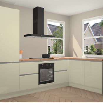 Magnolia hoogglans greeploze keuken Salzburg 111414