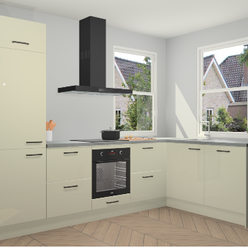 Magnolia hoogglans keuken Salzburg 111788