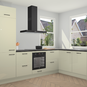 Magnolia hoogglans keuken Salzburg 111789