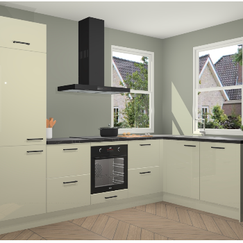 Magnolia hoogglans keuken Salzburg 111787