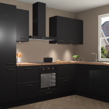 Zwarte keuken Geneve 111973
