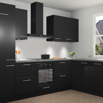 Zwarte keuken Geneve 111988