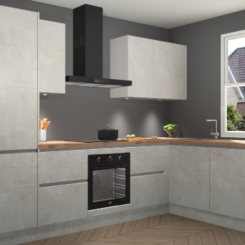 Beton Opaal greeploze keuken Geneve 112107