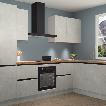 Beton Opaal greeploze keuken Geneve 112110