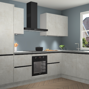 Beton Opaal greeploze keuken Geneve 112128