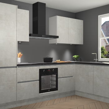 Beton Opaal greeploze keuken Geneve 112309