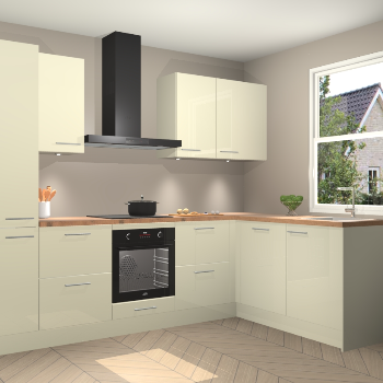 Magnolia hoogglans keuken Bazel 112616