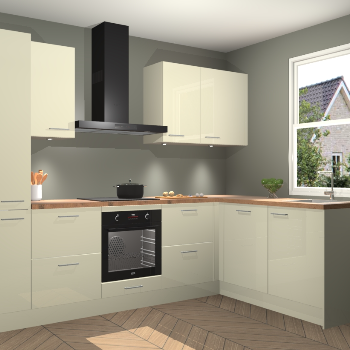 Magnolia hoogglans keuken Bazel 112617